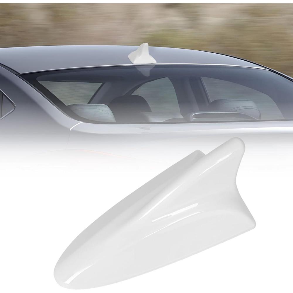 imageShark Fin Antenna Cover Compatible with for Elantra Sedan MD 20112016for Hyundai Sonata Sedan YF 20092014 wGPSfor Genesis Sedan BH 2008201396210962103Q800962103X100NKA Glossy BlackWhite