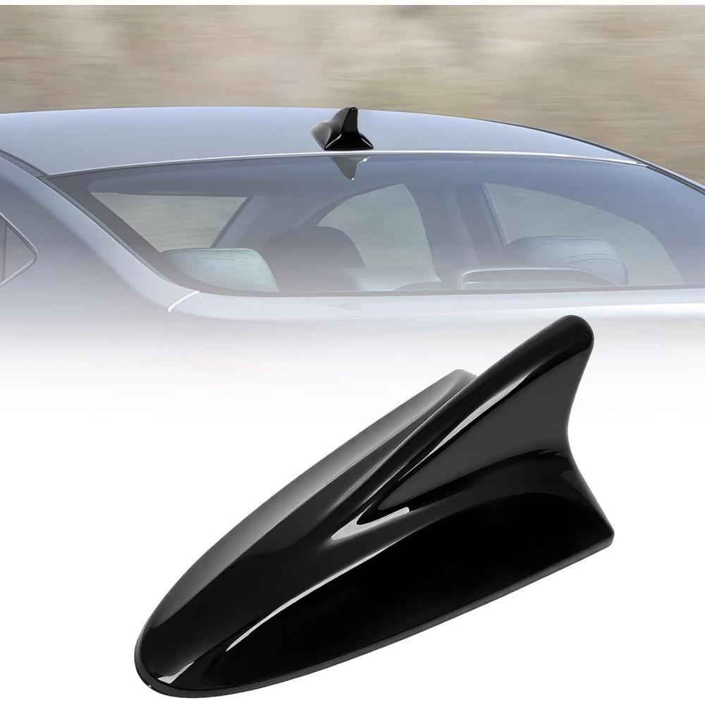 imageShark Fin Antenna Cover Compatible with for Elantra Sedan MD 20112016for Hyundai Sonata Sedan YF 20092014 wGPSfor Genesis Sedan BH 2008201396210962103Q800962103X100NKA Glossy BlackGlossy Black