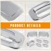 imageChromed Exterior Door Handle Cover Caps ampamp Rear Tailgate Handle Cover ampamp Door Side Rearview Mirror CapsExterior Cover Set fit for 19992006 Chevrolet Silverado GMC Sierra12PCS 