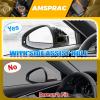 imageDoor Side Rearview Mirror Covers Caps with Lane AssistExterior Back Sight CoversSide Mirror Caps compatible with for 20172019 Audi B9 A4 S4 A5 S5 RS5Glossy Black2PCSCarbon Fiber Look