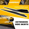 imageExtension Side Skirts fit for Chevrolet Chevy Corvette C8 5VM Style 2Doors 2021 2022 2023Side Skirt Rocker PanelCarbon Fiber LookLeft Right Lower Side Line Protector PanelABS2PCS