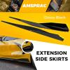 imageExtension Side Skirts fit for Chevrolet Chevy Corvette C8 5VM Style 2Doors 2021 2022 2023Side Skirt Rocker PanelGlossy BlackLeft Right Lower Side Line ProtectorABSPair 2PCS