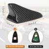 imageReal Carbon Fiber Shark Fin Antenna CoverCar Roof Antenna Caps fit for Kia Optima 20142020Sonata 20152019Genesis Sedan G80 20152017Genesis Coupe 20132015Elantra Sedan 20112016