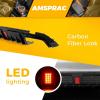 imageRear Bumper Diffuser with Exhaust Tips fit for Mercedes Benz CClass W205 C63 C63S AMG Sedan 4Doors 20152018Rear Lower Bumper Molding Kit with LED Red LightCarbon Fiber LookCarbon Fiber Look