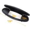 imageReplacement Sun Visor Vanity Mirror Covers Driver or Passenger Side Visor Mirror Lid for Porsche 996997911 986987 for Boxster for Cayman 19962010 2Pcs Black1 SETbase and cover