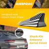 imageShark Fin Antenna CoverCar Roof Antenna Caps fit for Kia Optima 20142020Sonata 2015 2016 2018 2019Genesis Sedan G80 20152017Genesis Coupe 20132015Elantra Sedan 20112016Not SportBlack BaseFlag Logo