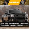 imageTow Mirror Caps fit for Chevy Chevrolet Silverado GMC Sierra 2500HD 3500HD 2020 2021 2022 2023 84468904 84468910Top ampamp Side ClipOn Front Door Mirror Housing Covers CapsGlossy Black
