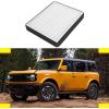 imageCabin Air Filter ReplacementPassenger Side Glove Box Carbon Activated Carbon HEPA Air Filter fit for Ford Bronco 24Doors 2021 2022 2023Honeycombed Air Filter ScreenEasy Installation