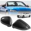 imageDoor Side Rearview Mirror Covers Caps with Lane AssistExterior Back Sight CoversSide Mirror Caps compatible with for 20172019 Audi B9 A4 S4 A5 S5 RS5Glossy Black2PCSCarbon Fiber Look