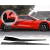 imageExtension Side Skirts fit for Chevrolet Chevy Corvette C8 5VM Style 2Doors 2021 2022 2023Side Skirt Rocker PanelCarbon Fiber LookLeft Right Lower Side Line Protector PanelABS2PCS