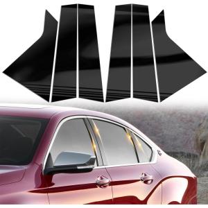 imageDoor Pillar Covers fit for Chevrolet Malibu 20162021Glossy Black AntiScratch Trim6PCS Window Outer Pillar PanelGlossy BlackGlossy BlackFor Chevy Impala 1420