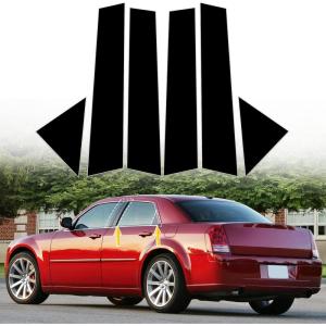 imageDoor Pillar Covers fit for Chevrolet Malibu 20162021Glossy Black AntiScratch Trim6PCS Window Outer Pillar PanelGlossy BlackGlossy BlackFor Chrysler 300300C 0510