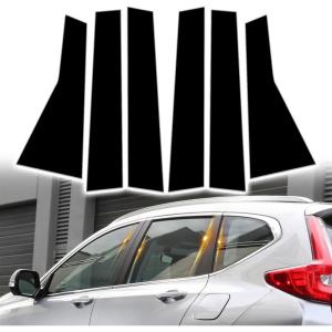 imageDoor Pillar Covers fit for Chevrolet Malibu 20162021Glossy Black AntiScratch Trim6PCS Window Outer Pillar PanelGlossy BlackGlossy BlackFor Honda CRV 1722