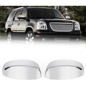 imageDoor Side Mirror CapsRearview Mirror CoversTop Half Mirror Caps fit for GMC Sierra Chevy Silverado Avalanche Tahoe Suburban Yukon Cadillac Escalade 2007201325788156 25788157Chromed