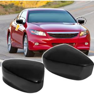 imageDriver Left Side Mirror Cap fit for 20082013 Honda AccordDoor Side Exterior Rearview Back Sight Mirror Cover Shell ReplacementClipon Slot TypeLeft Side1PCSLeft  Right Side