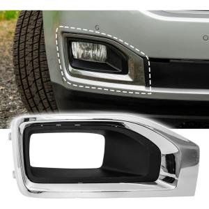 imageFog Light CoversFront Bumper Fog Lamps Bezel Cover TrimFog Light Covers Replacement fit for GMC YukonYukon XL2015 2016 2017 2018 2019 2020Chrome GM1038187 2293642622936427 GM1039187Right Side
