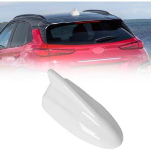imageShark Fin Antenna CoverCar Roof Antenna Caps Compatible with Hyundai Kona 2018 2019 2020 2021 2022 202396210J9300Roof Topper Cover ReplacementWhiteWithout Chip
