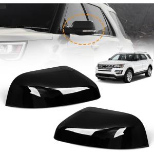 imageRight Side Exterior Mirror Cover Cap Compatible with Ford Explorer 2016 2017 2018 2019Rearview Passenger Right Side Mirror Cover Topper ReplacementGB5Z17D742AAGB5Z17D742AAGlossy BlackLeft  Right Side 1 Pair