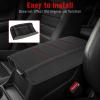 imageCenter Console Armrest Cover Compatible with Honda CRV LX EX Sport Hybrid EXL Sport Touring Hybrid Accessories 2023 2024 2025 2026 Vegan Leather Soft Armrest Protector Red StitchingRed Stitching