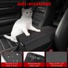 imageCenter Console Armrest Cover Compatible with Honda CRV LX EX Sport Hybrid EXL Sport Touring Hybrid Accessories 2023 2024 2025 2026 Vegan Leather Soft Armrest Protector Red StitchingRed Stitching