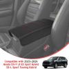 imageCenter Console Armrest Cover Compatible with Honda CRV LX EX Sport Hybrid EXL Sport Touring Hybrid Accessories 2023 2024 2025 2026 Vegan Leather Soft Armrest Protector Red StitchingRed Stitching
