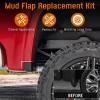 imageMud Flap Delete Compatible with GMC Sierra 1500 20192025Front and Rear Mud Guards Replacement Kit Exterior AccessoriesAll Weather Mud Flap ProtectorsNo CuttingNo DrillingABS6PCS