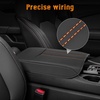 image:imageCenter Console Armrest Cover Compatible with Honda Pilot 2023 2024 2025 2026 Ridgeline Passport 20242026 Armrest Pad Lid CushionCenter Console Protector Pad Red StitchingOrange Stitching