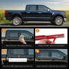 image:imageExterior Door Window Molding Trims fit for Ford F150 Supercrew 20212025Door Window Bottom Sill Weatherstrip CoversSeal Belt Weather Stripping Decor3MM Adhesiver4PCS ChromeChrome20212025