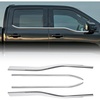 image:imageExterior Door Window Molding Trims fit for Ford F150 Supercrew 20212025Door Window Bottom Sill Weatherstrip CoversSeal Belt Weather Stripping Decor3MM Adhesiver4PCS ChromeChrome20212025